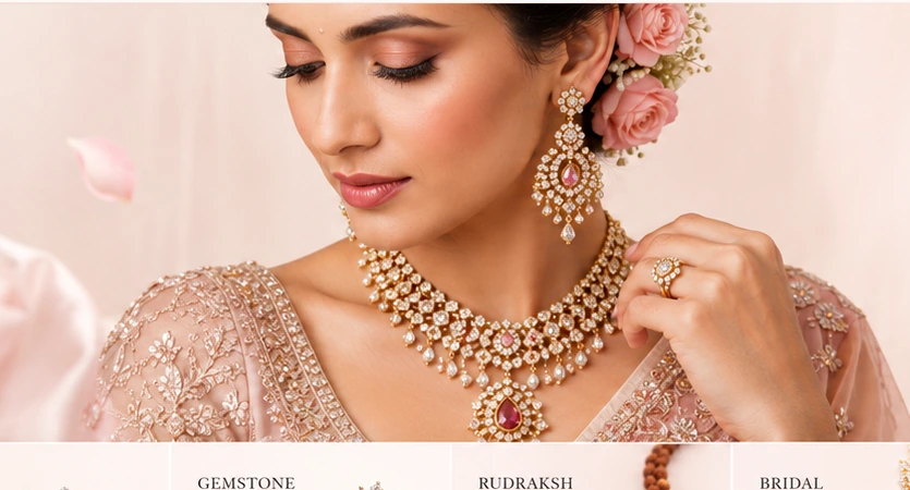 Bride wearing Dinomo fine jewellery